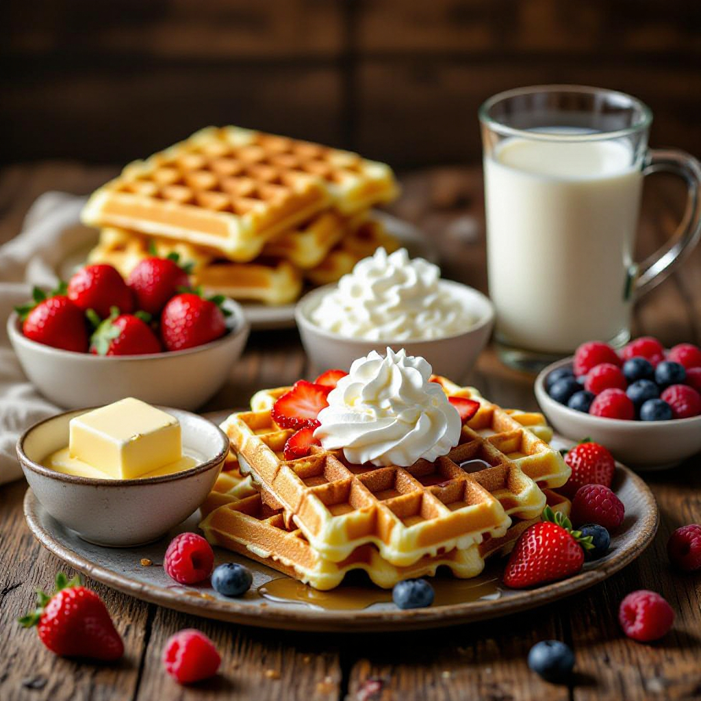 Southern Style Buttermilk Waffles recipe image