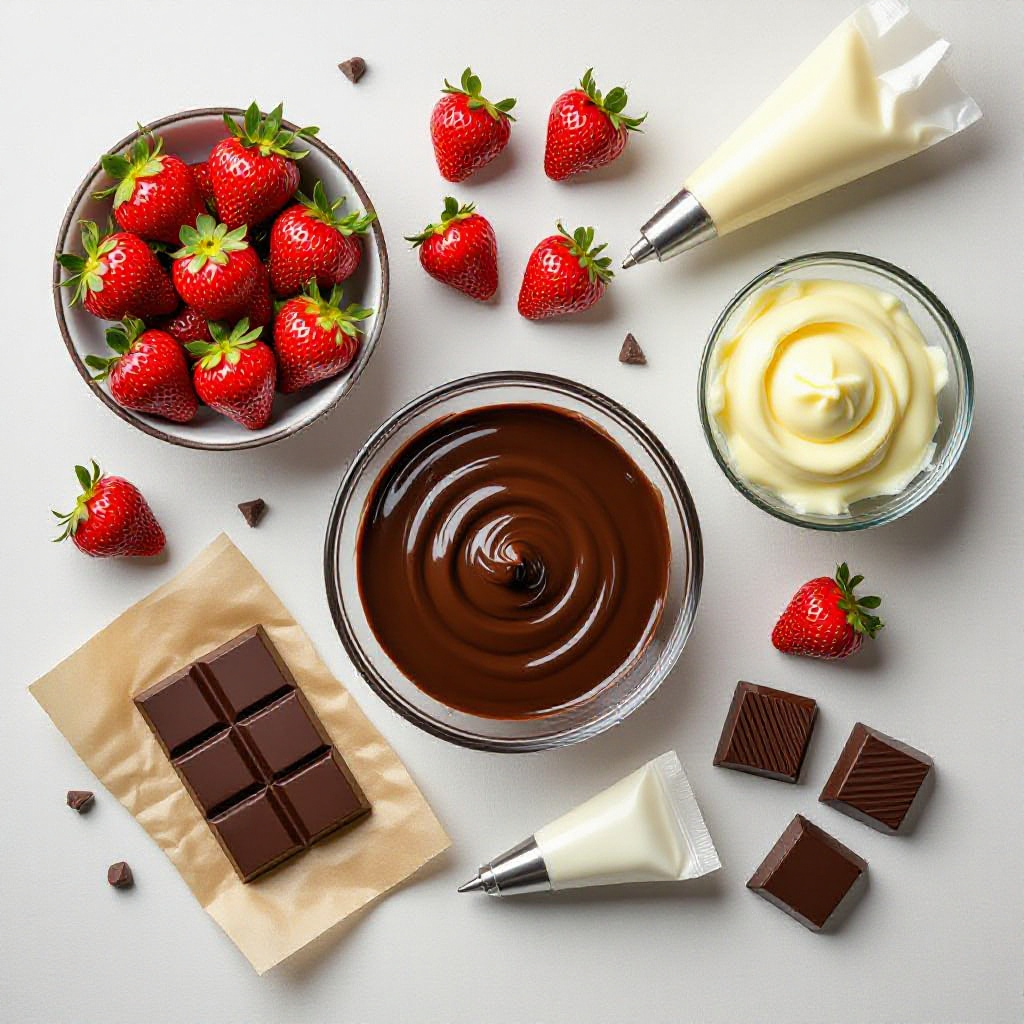 Hand-Dipped Chocolate Strawberries recipe image