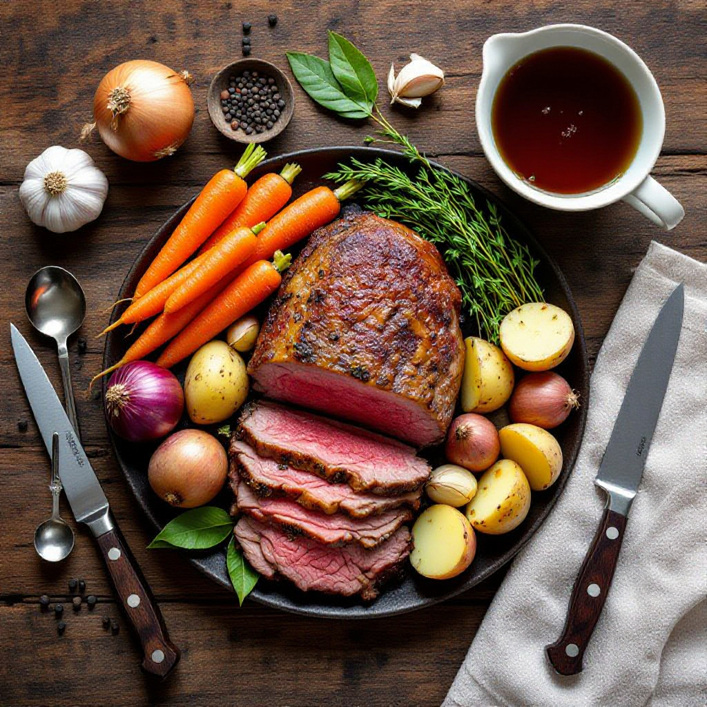 Classic American Slow-Roasted Pot Roast recipe image