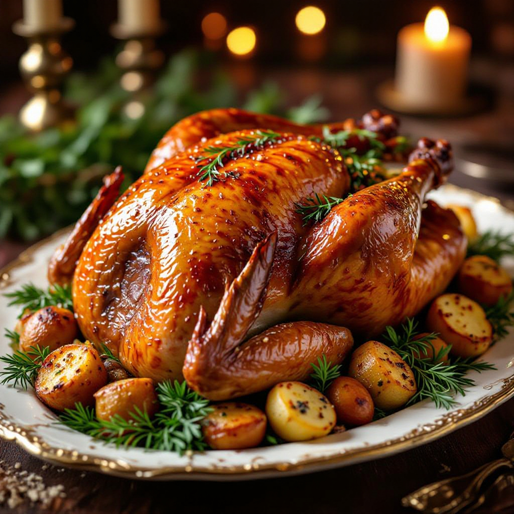 Traditional Roast Turkey with Herb Stuffing recipe instructions