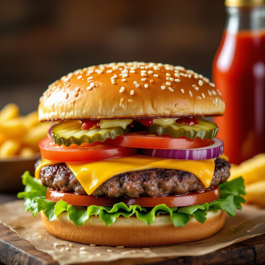 Best Classic American Cheeseburger Recipe recipe image