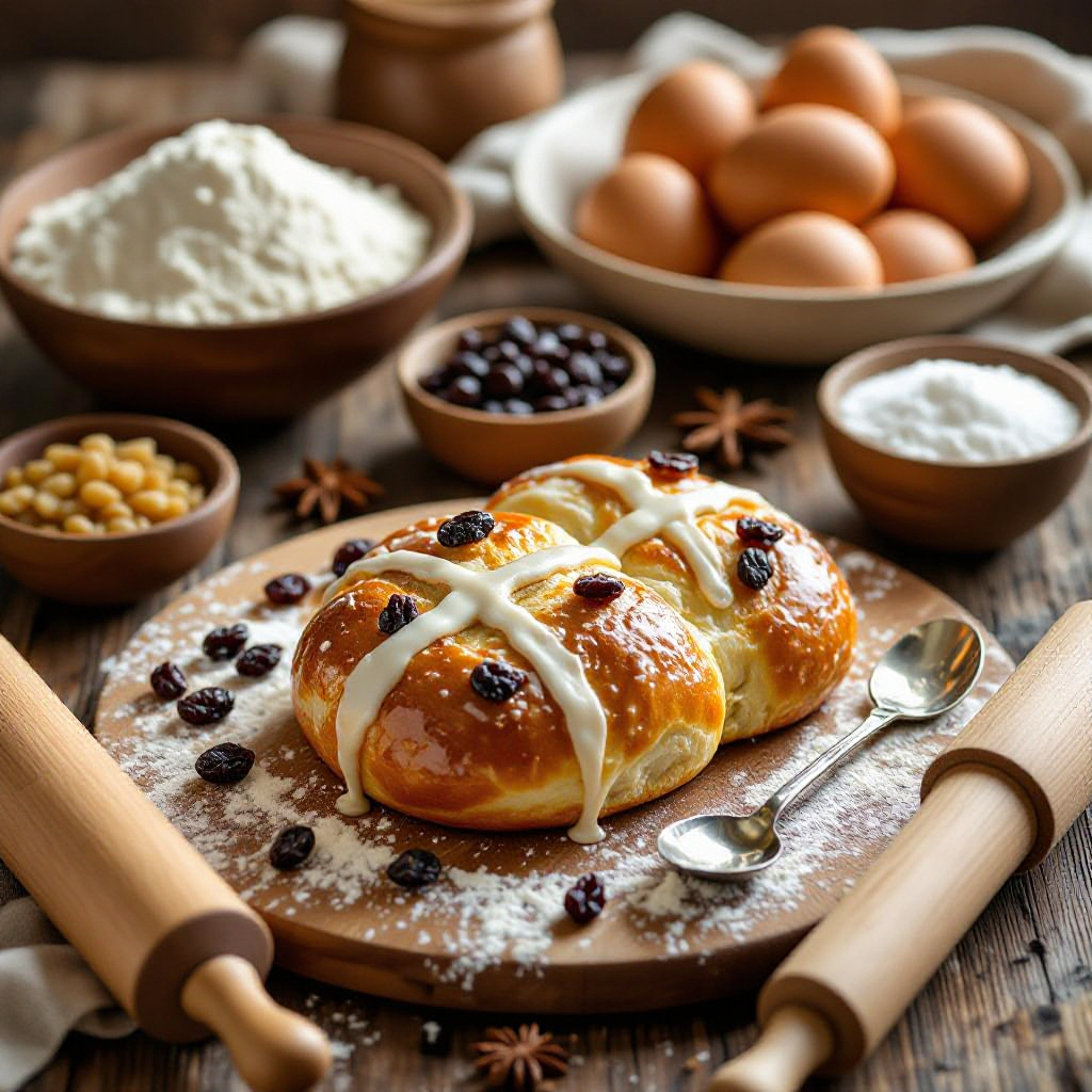 Old-Fashioned Hot Cross Buns recipe image