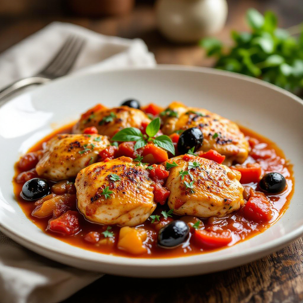 Grandma's Chicken Cacciatore recipe instructions
