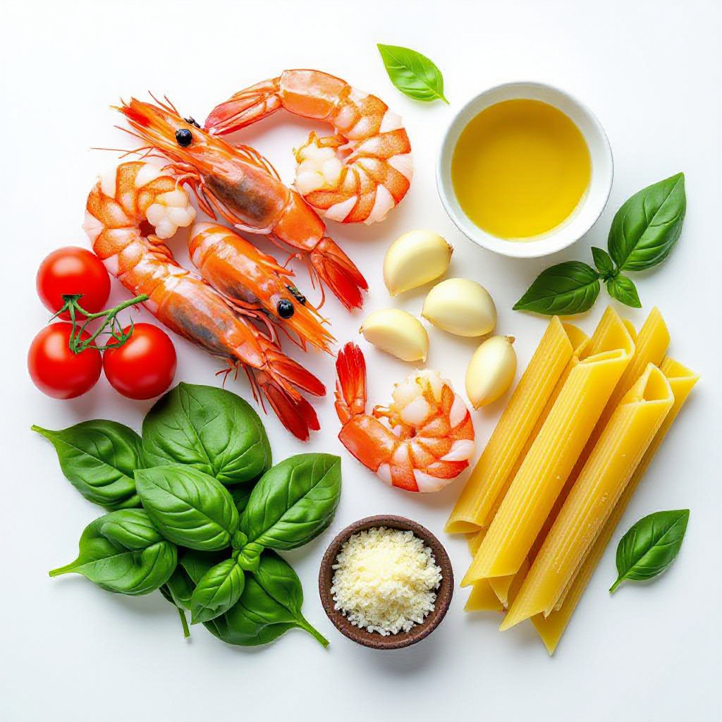 Creamy Tuscan Garlic Shrimp Pasta recipe image