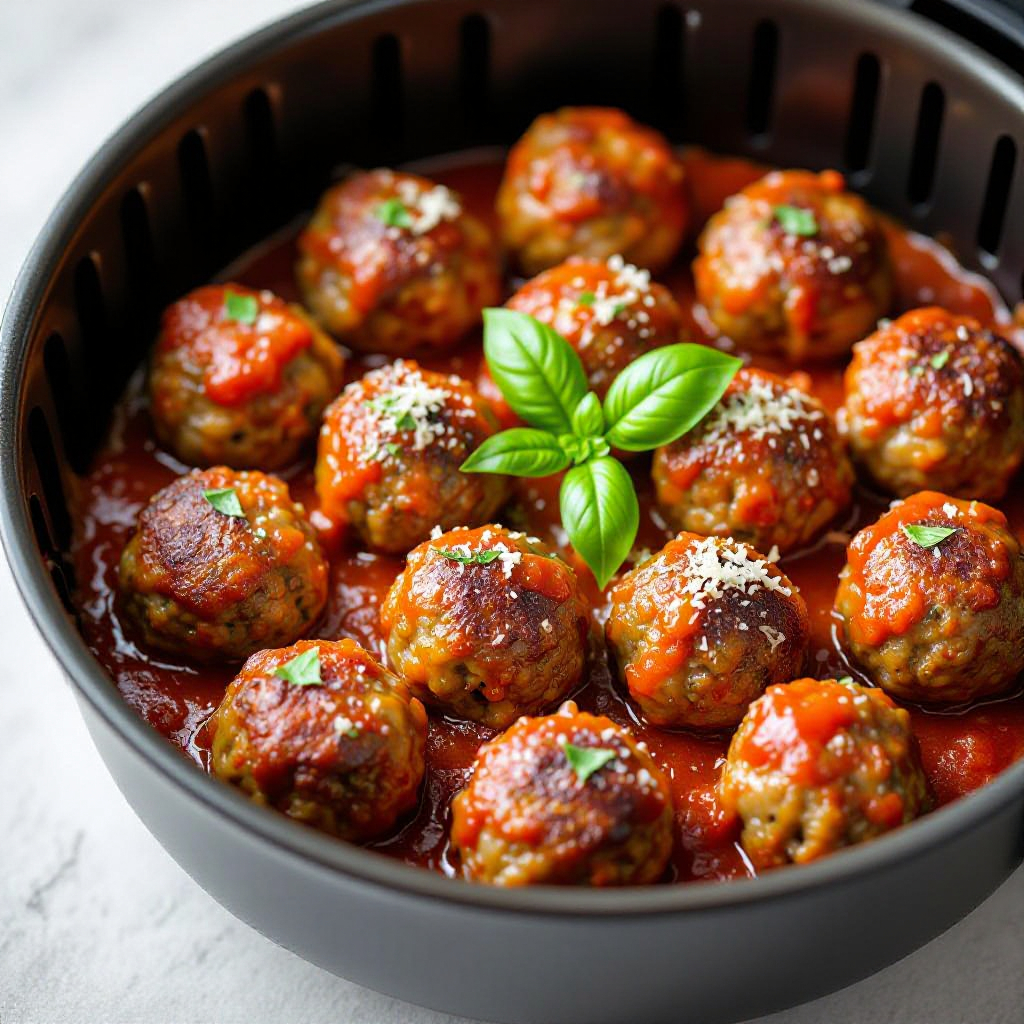 Air Fryer Meatballs – Juicy Italian Recipe recipe image