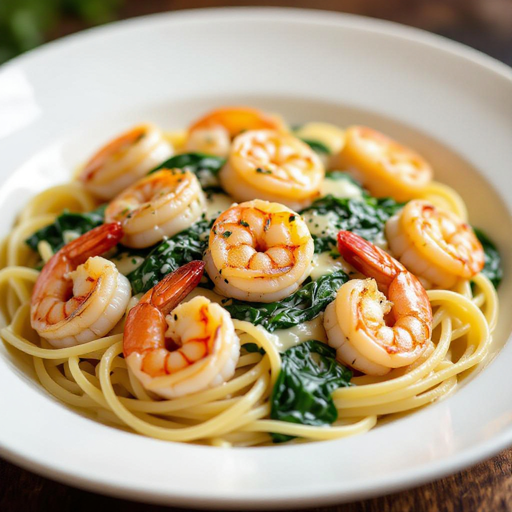 Creamy Tuscan Garlic Shrimp Pasta recipe instructions