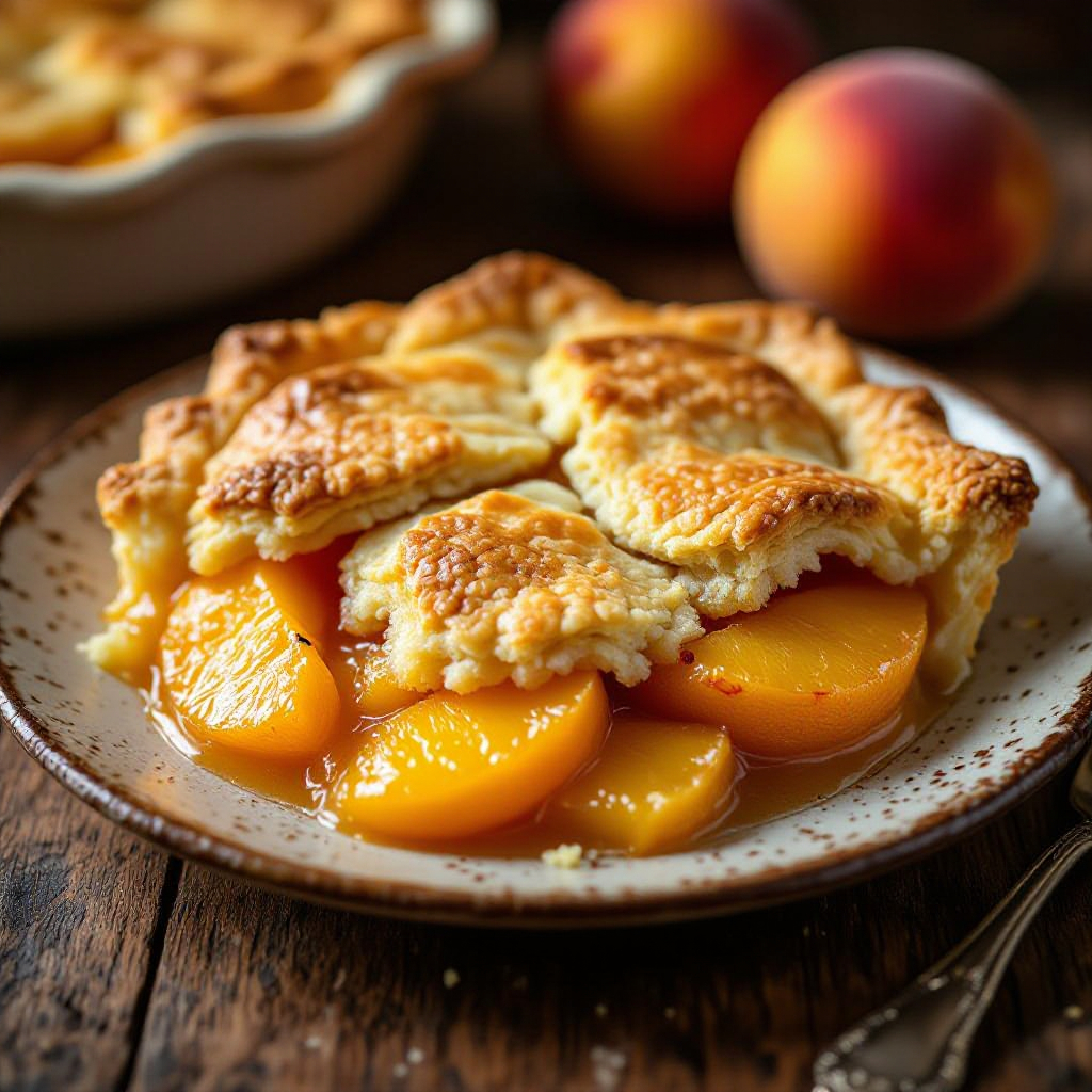 Grandma's Old Fashioned Peach Cobbler recipe instructions