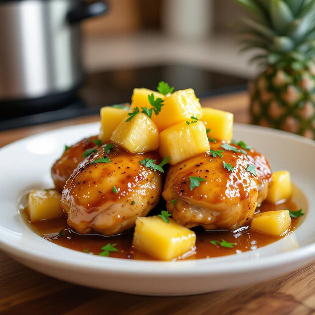 Sweet Hawaiian Crock Pot Chicken recipe instructions
