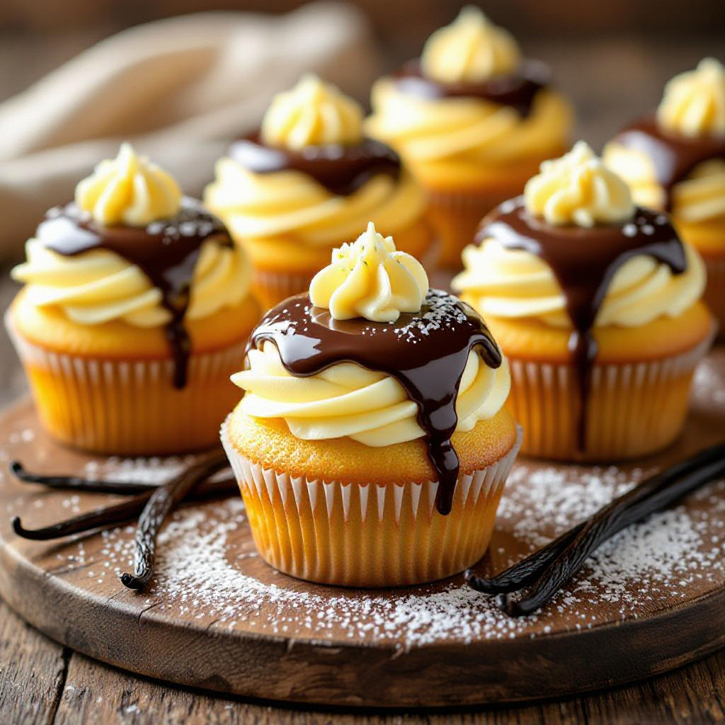 Irresistible Boston Cream Pie Cupcakes recipe image