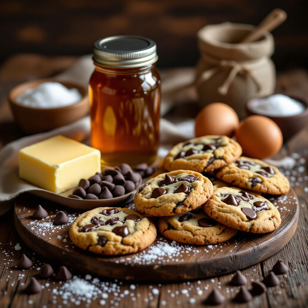 Burnt Honey & Sea Salt Chocolate Chip Cookies recipe image